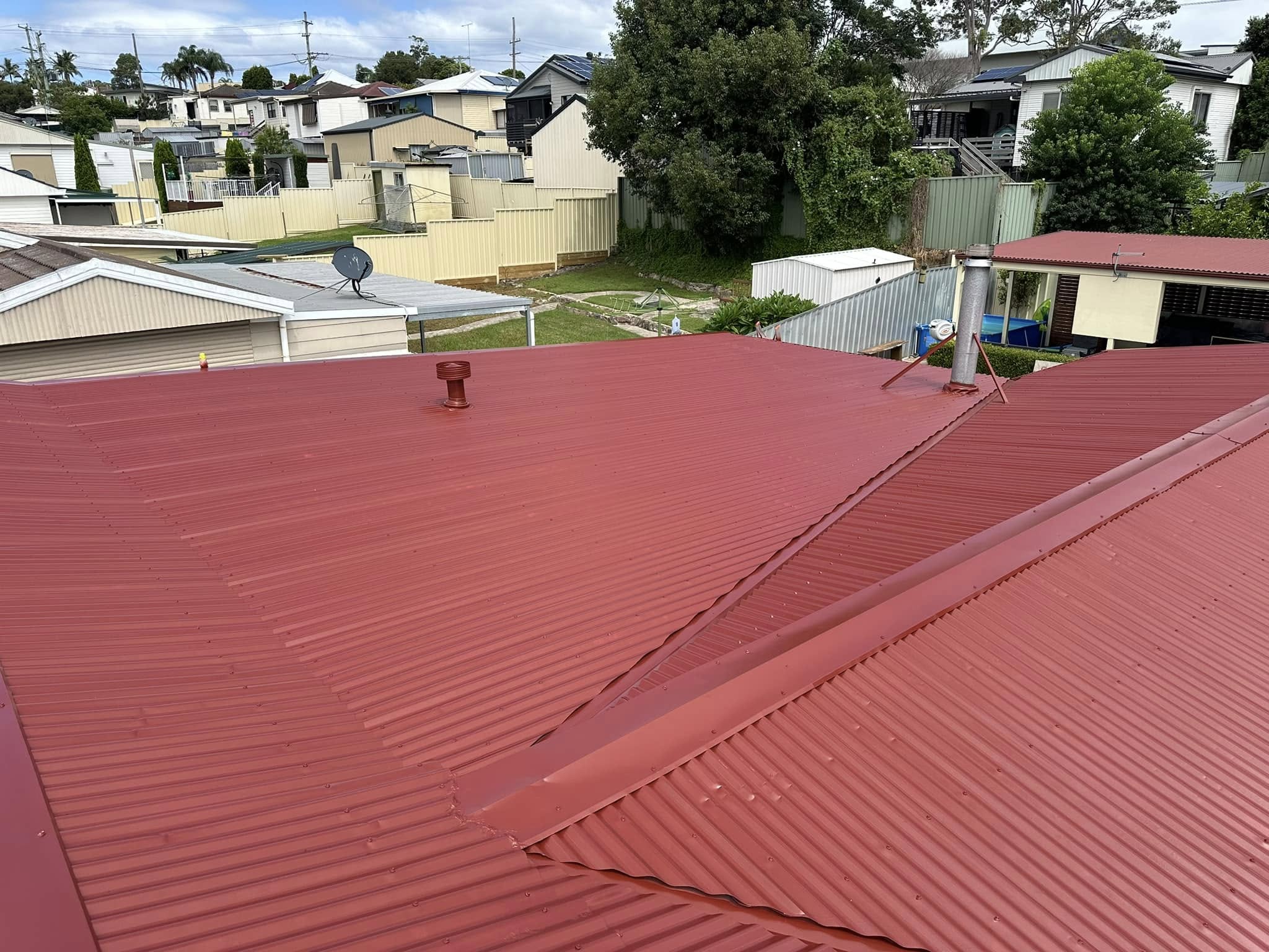 Insurance painting after storm damage repair Newcastle