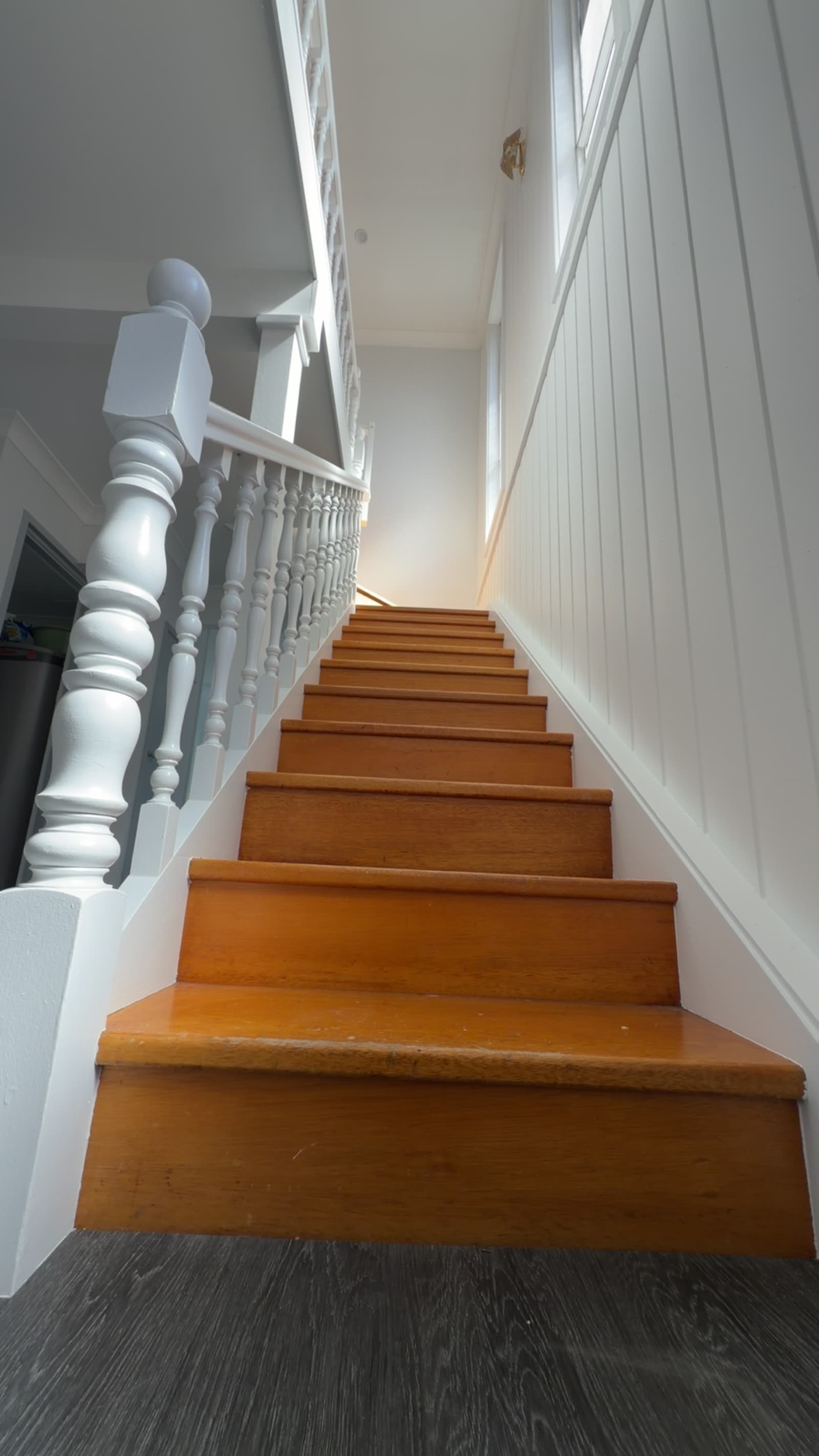 Stairwell and VJ panelling repainted in Newcastle